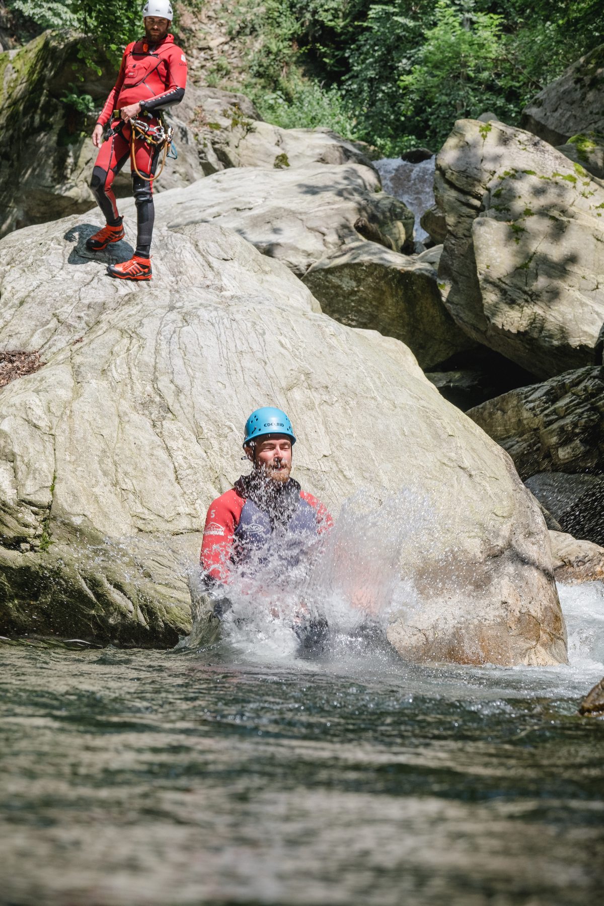 Sprung ins kühle Nass