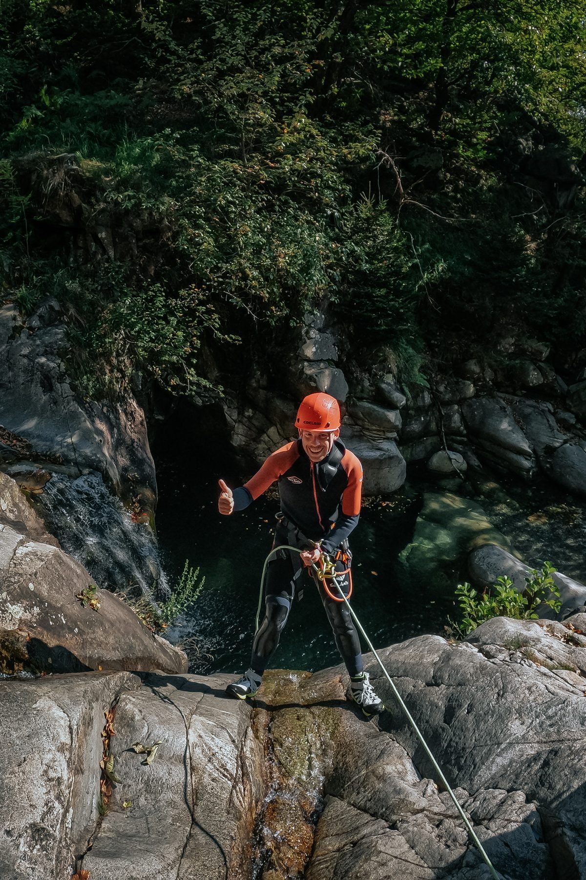 Abseilen an der Boggera