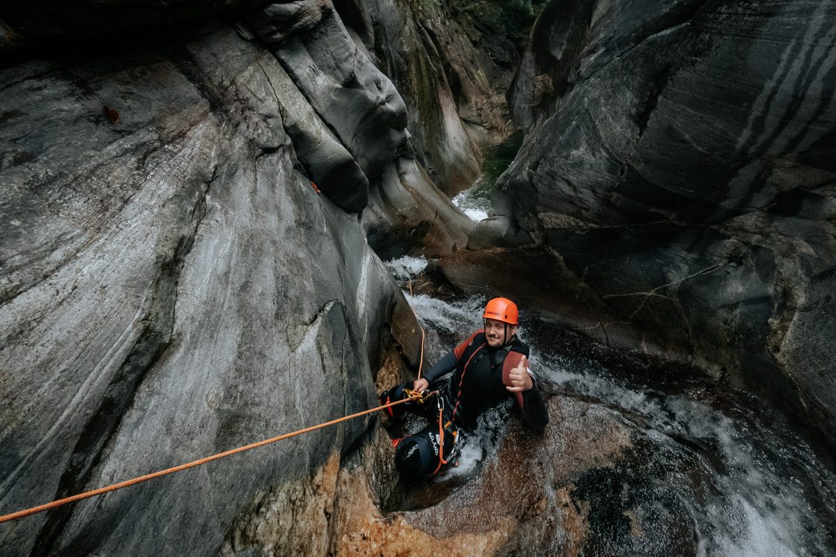 Abseilen in der Osogna