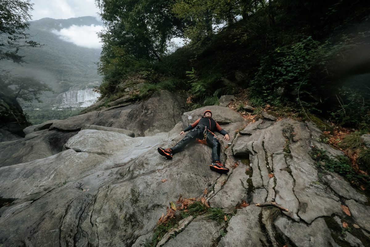 Pause mit Blick ins Tal